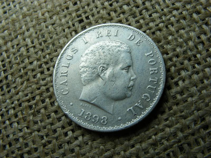 Portugália, 500 reis, 1898, ezüst