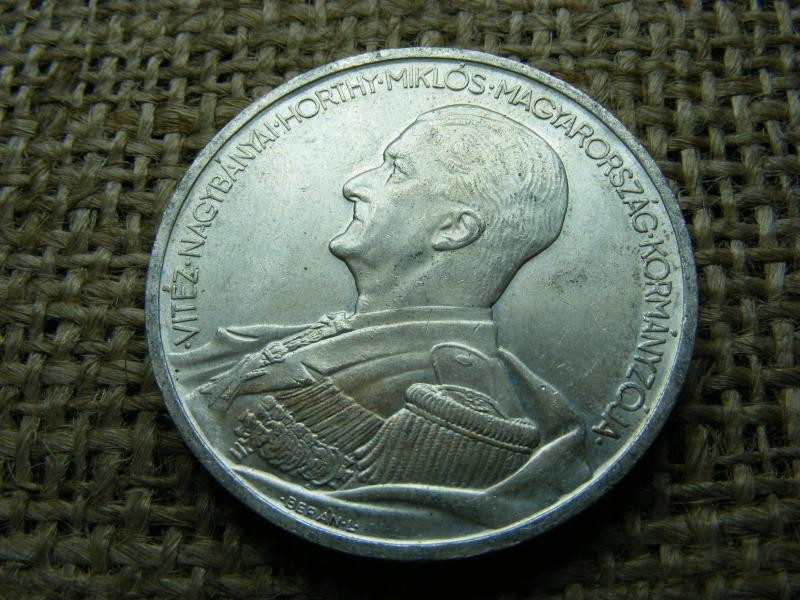 Horthy 5 pengő, 1939, ezüst, tisztítatlan