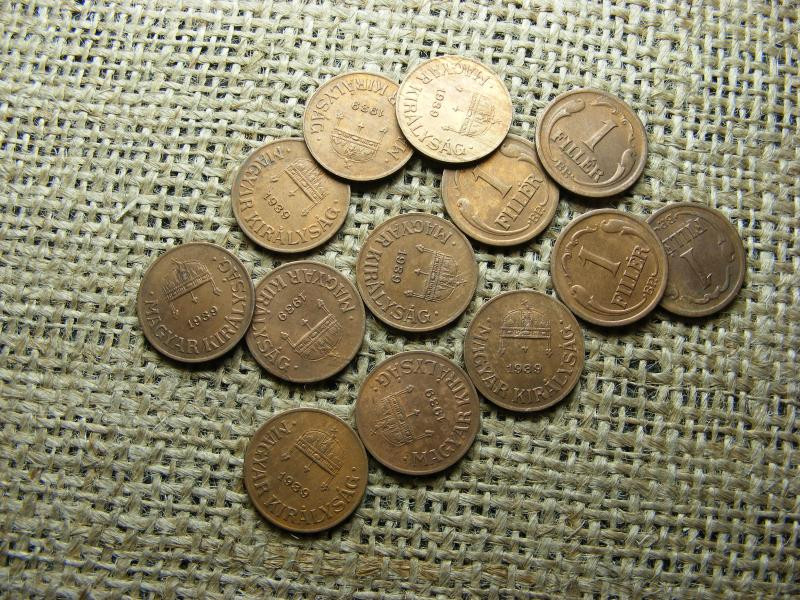 1 fillér 1939, extra szépek