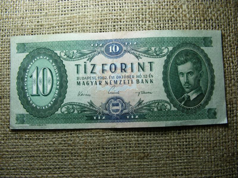 10 forintos bankjegy, 1962