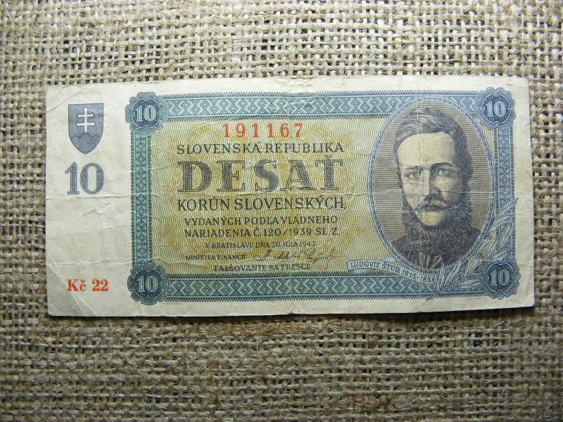 Szlovákia 10 korona, 1943, korun