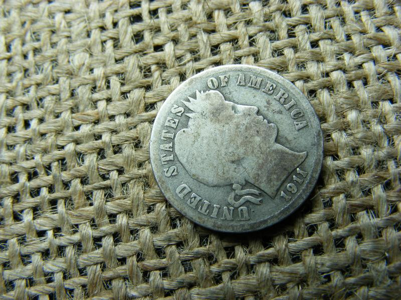 USA Ezüst Dime, 1911 D