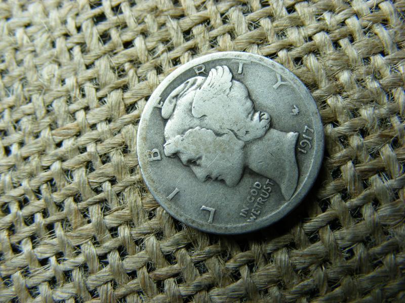 USA ezüst dime, 1917