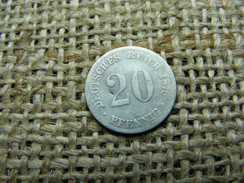 Birodalmi ezüst 20 pfennig, 1875, C jel