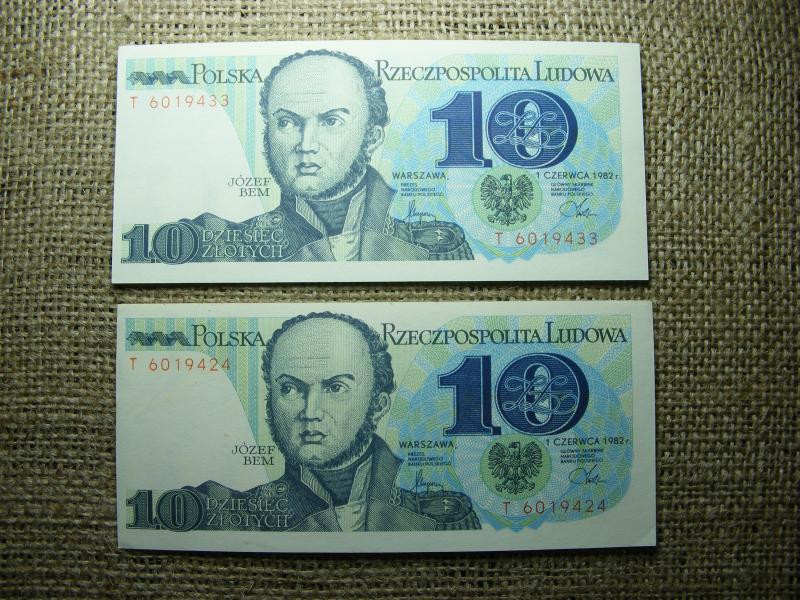 Lengyelország 10 zloty, 1982, 2db hajtatlan