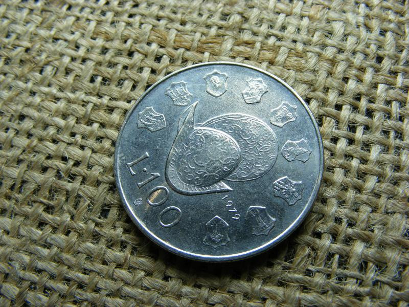 San Marino 100 Lire, 1979, líra