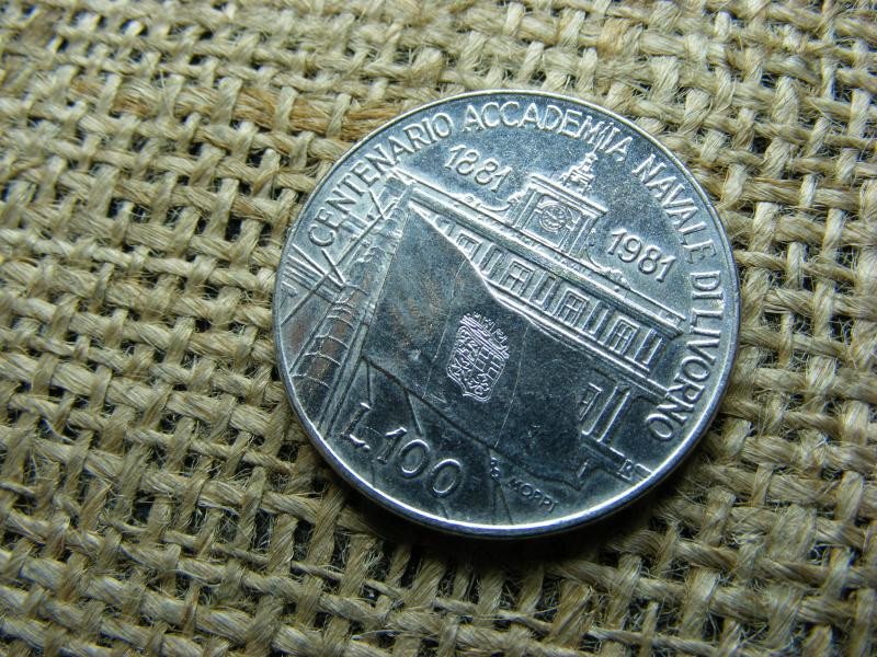 Olaszország 100 lire, 1981, Livorno Tengerészeti Akadémia