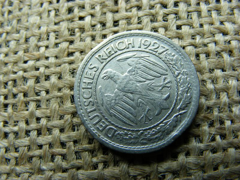 Birodalmi 50 pfennig érme, 1927, A jelzés