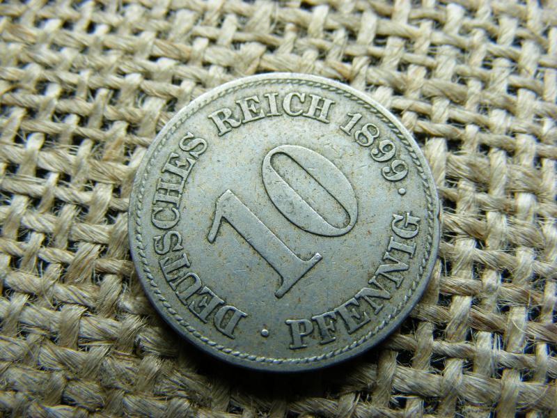Birodalmi 10 pfennig érme, 1899, E jelzéssel