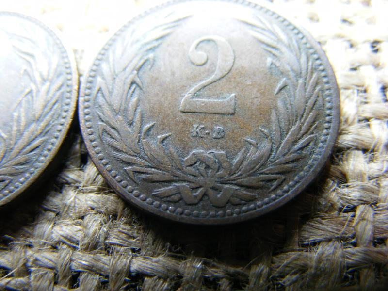 2 fillér, 1908, KB, Gerl és Reisner verőtők