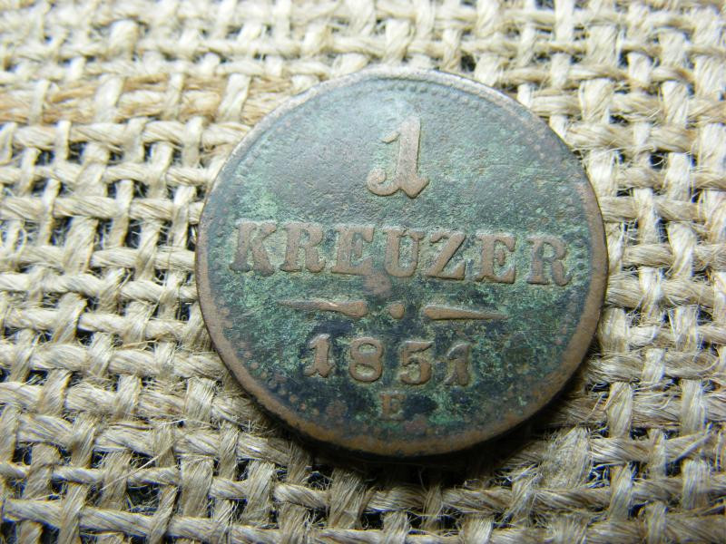 1 krajcár, 1851 E
