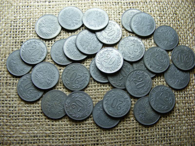 20 Heller 1918, Verdefényes, Extra, Rolnis Ár/db