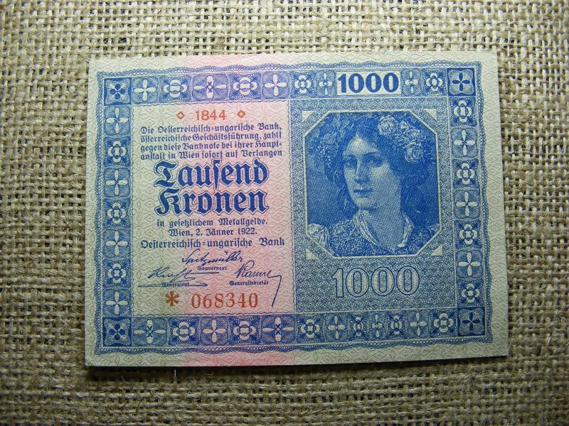 1000 Korona, 1922, Magyar Királyság