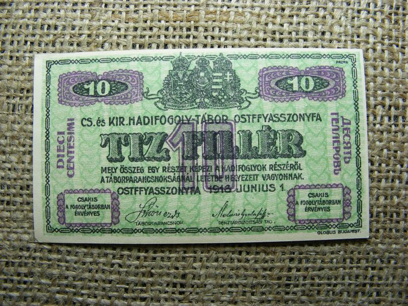 Ostffyasszonyfa 10 Fillér, 1916, szükségpénz