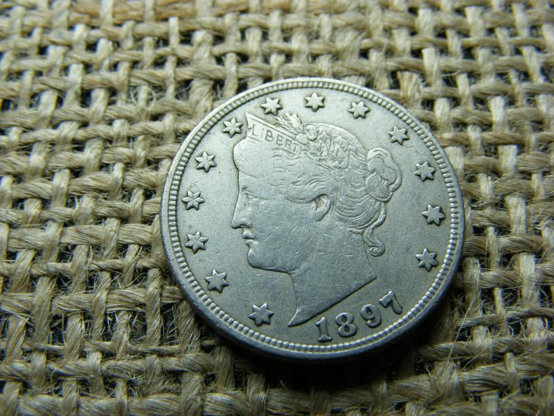 USA 5 centes érme, 1897, V állapot