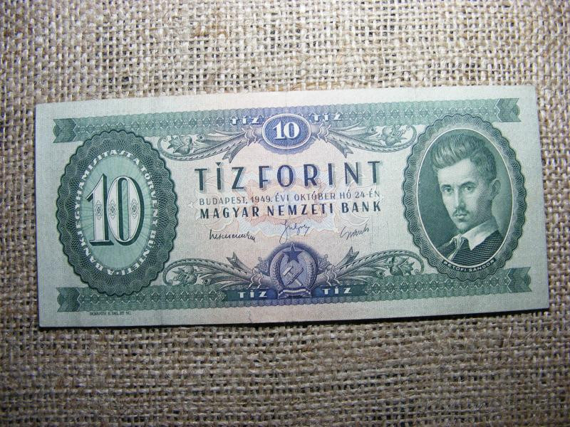 10 forintos bankjegy, 1949