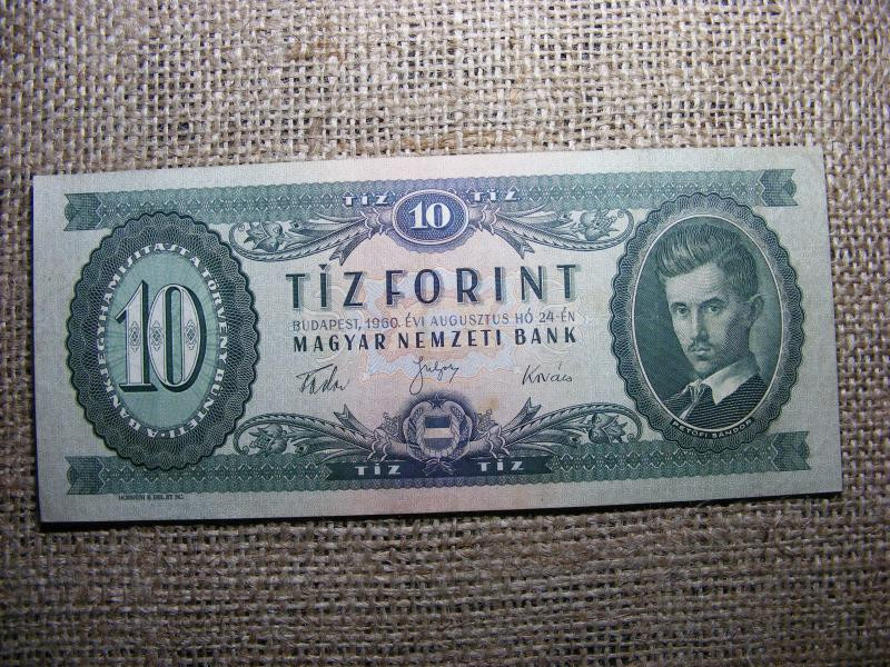 10 forintos bankjegy, 1960
