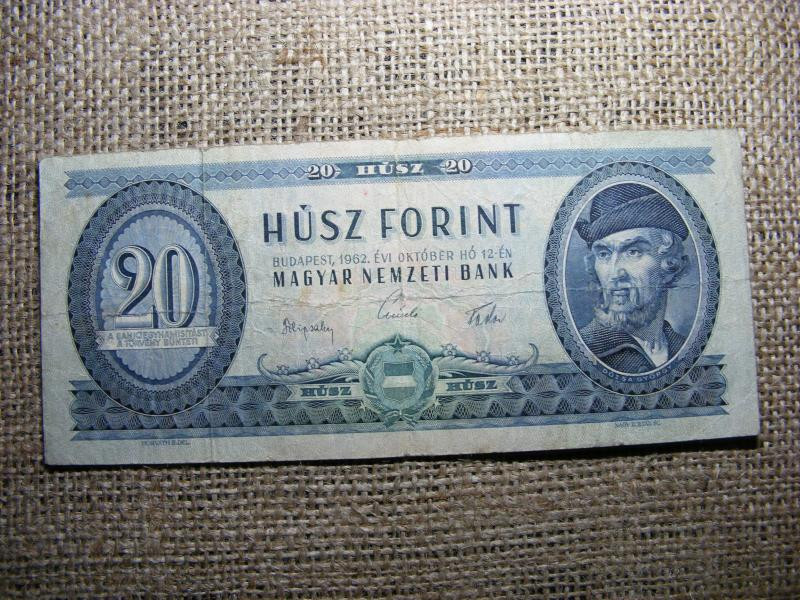 20 forintos bankjegy, 1962