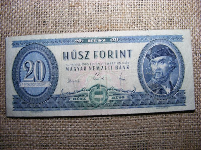 20 forintos bankjegy, 1965