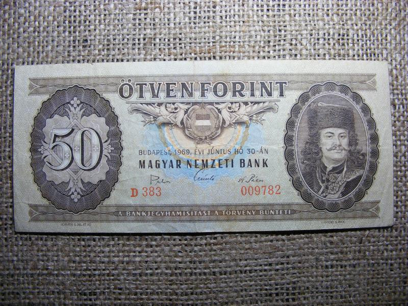 50 forintos bankjegy, 1969
