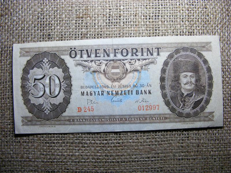 50 forintos bankjegy, 1969