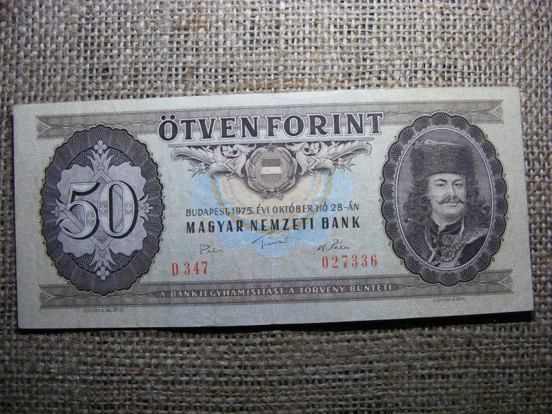 50 forintos bankjegy, 1975
