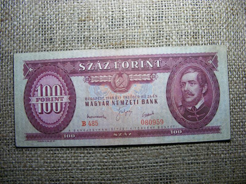 100 forintos bankjegy, 1949