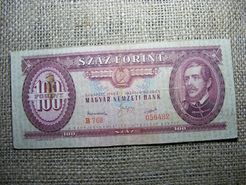 100 forintos bankjegy, 1949