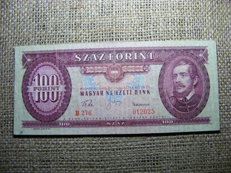 100 forintos bankjegy, 1960