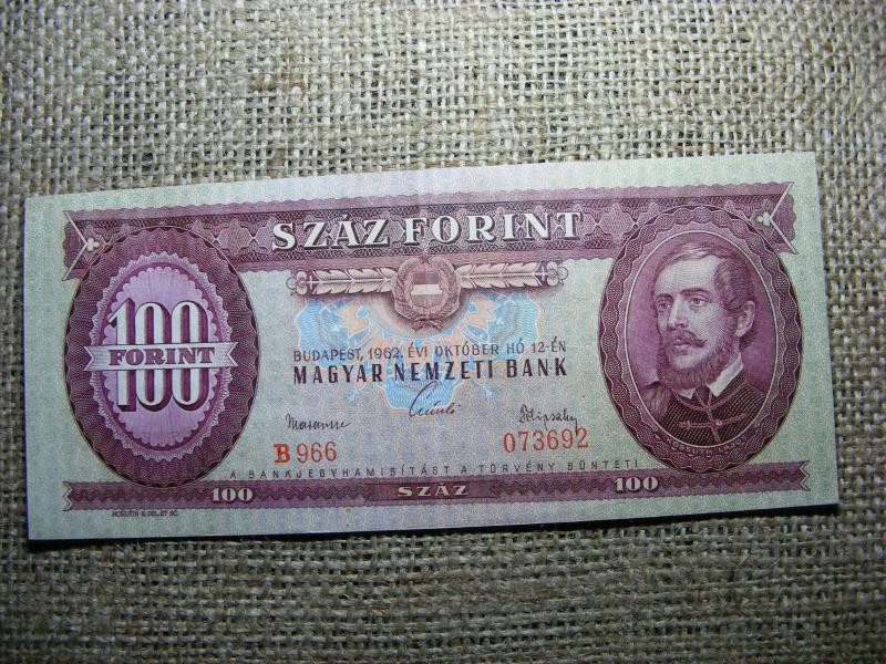 100 forintos bankjegy, 1962