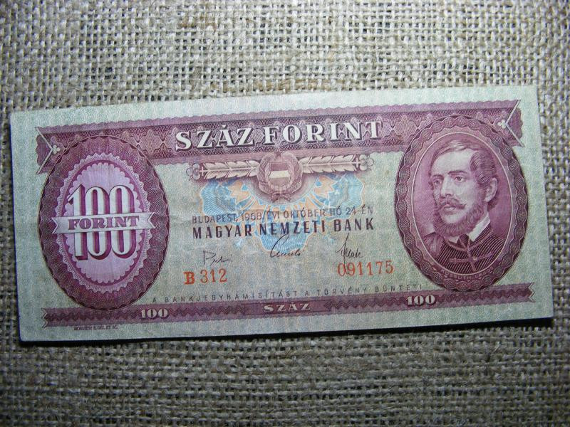 100 forintos bankjegy, 1968