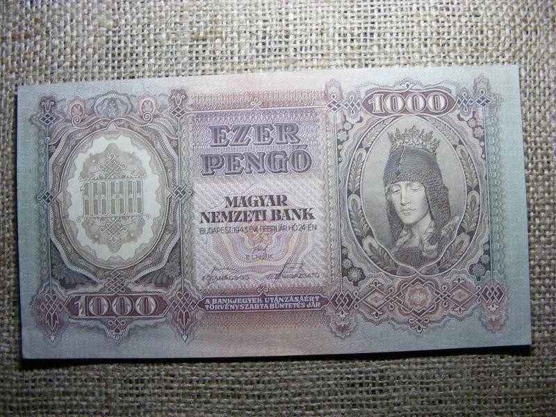 1000 pengő, 1943, Magyarország