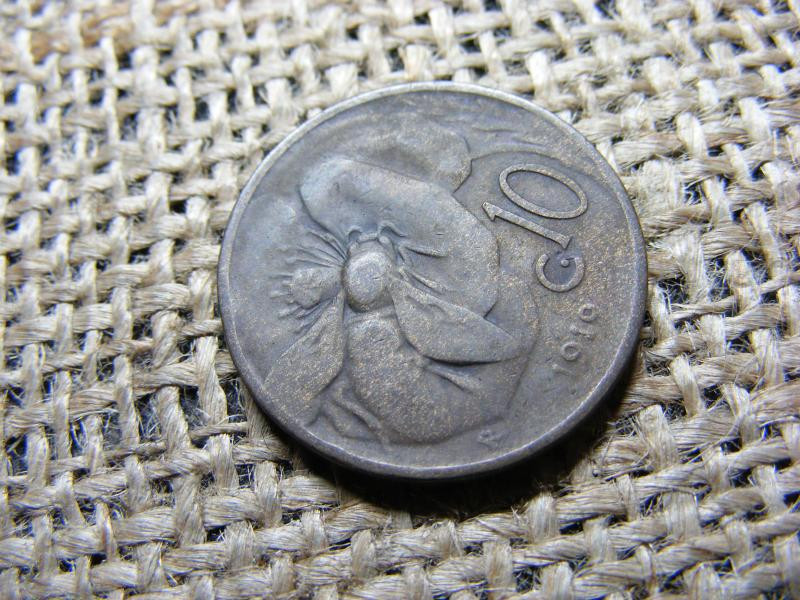 Olaszország 10 centesimi, 1919, ritka