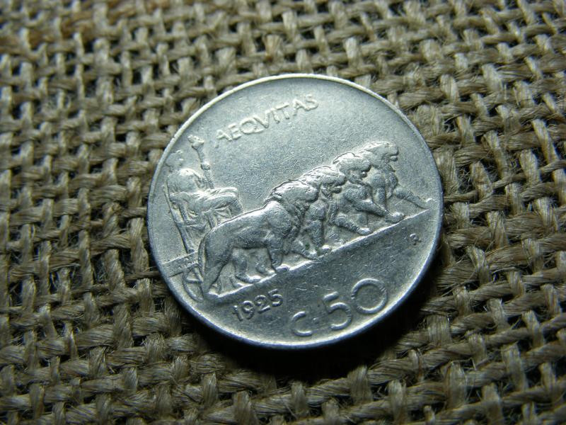 Olaszország 50 centesimi, 1925