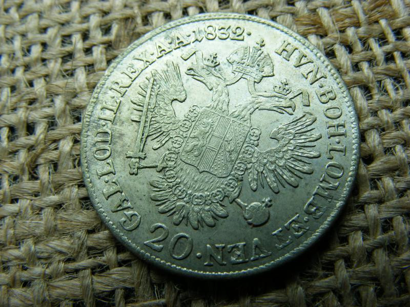 Ezüst 20 krajcár, 1832, Habsburg