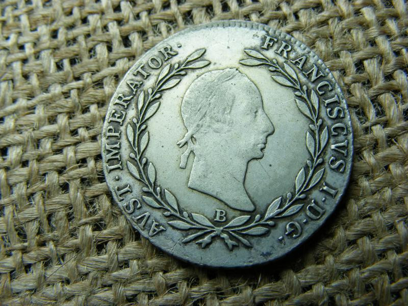 Ezüst 20 krajcár, 1830 B