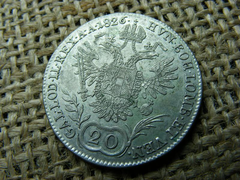 Ezüst 20 krajcár, 1826, Habsburg