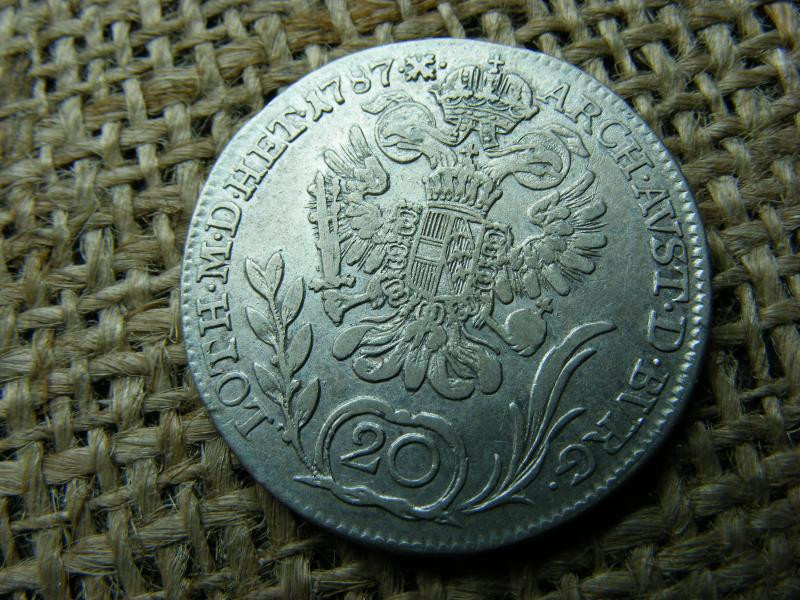 Ezüst 20 krajcár, 1787, B