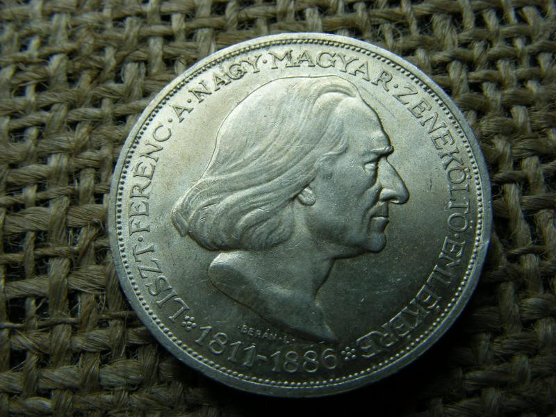 Ezüst 2 pengő, 1936, Liszt Ferenc
