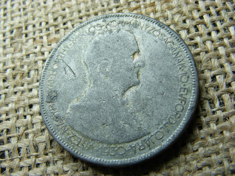 Horthy 5 pengő, 1930, korabeli hamisítvány
