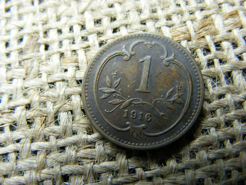 1 heller, 1916, Korona pénzrendszer