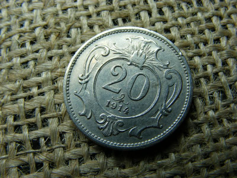 20 Heller, 1914, Korona Érme