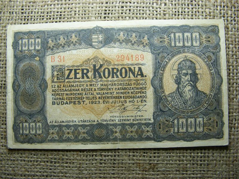 1000 korona, 1923, Pénzjegynyomda