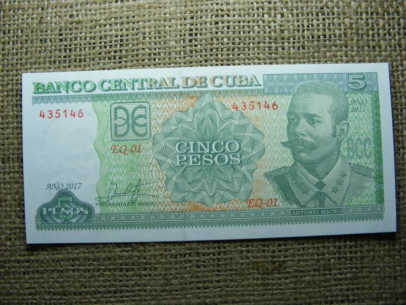 Kuba 5 pesos bankjegy, 2017