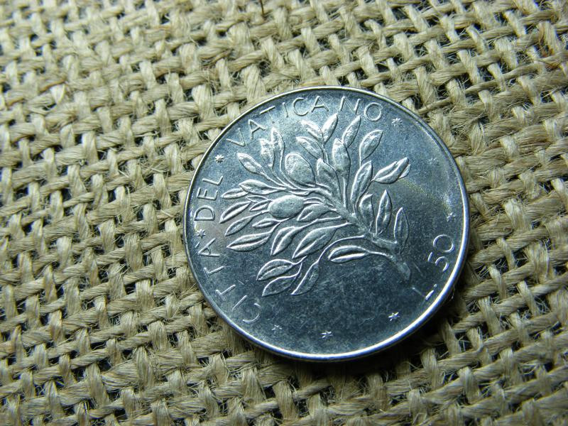 Vatikán 50 lire, 1973, líra