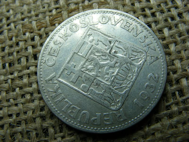 Csehszlovákia, 10 korona, 1932, ezüst