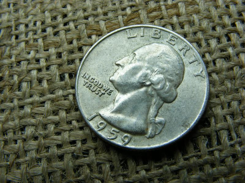 USA 1/4 dollár érme, 1959 D, ezüst