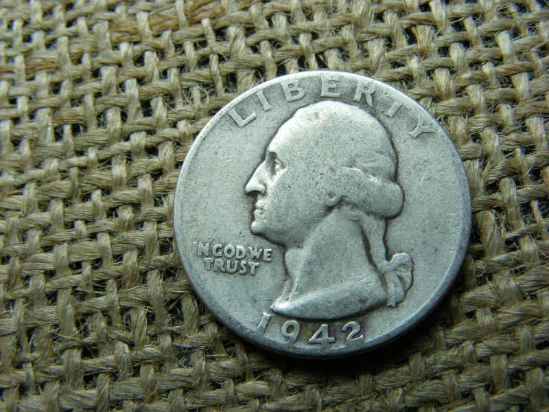 USA 1/4 dollár érme, 1942, ezüst