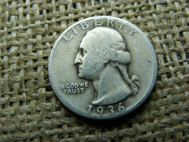 USA 1/4 dollár érme, 1936, ezüst