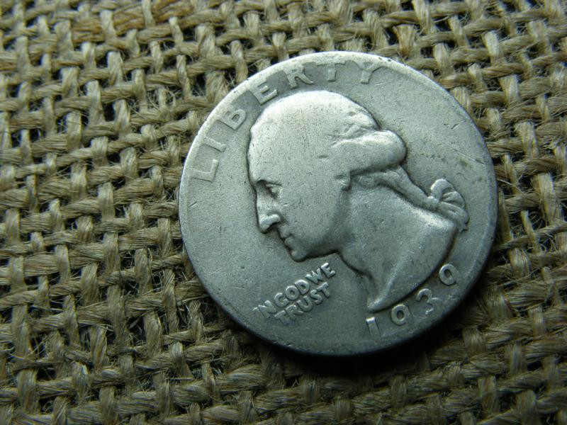 USA 1/4 dollár érme, 1939, ezüst